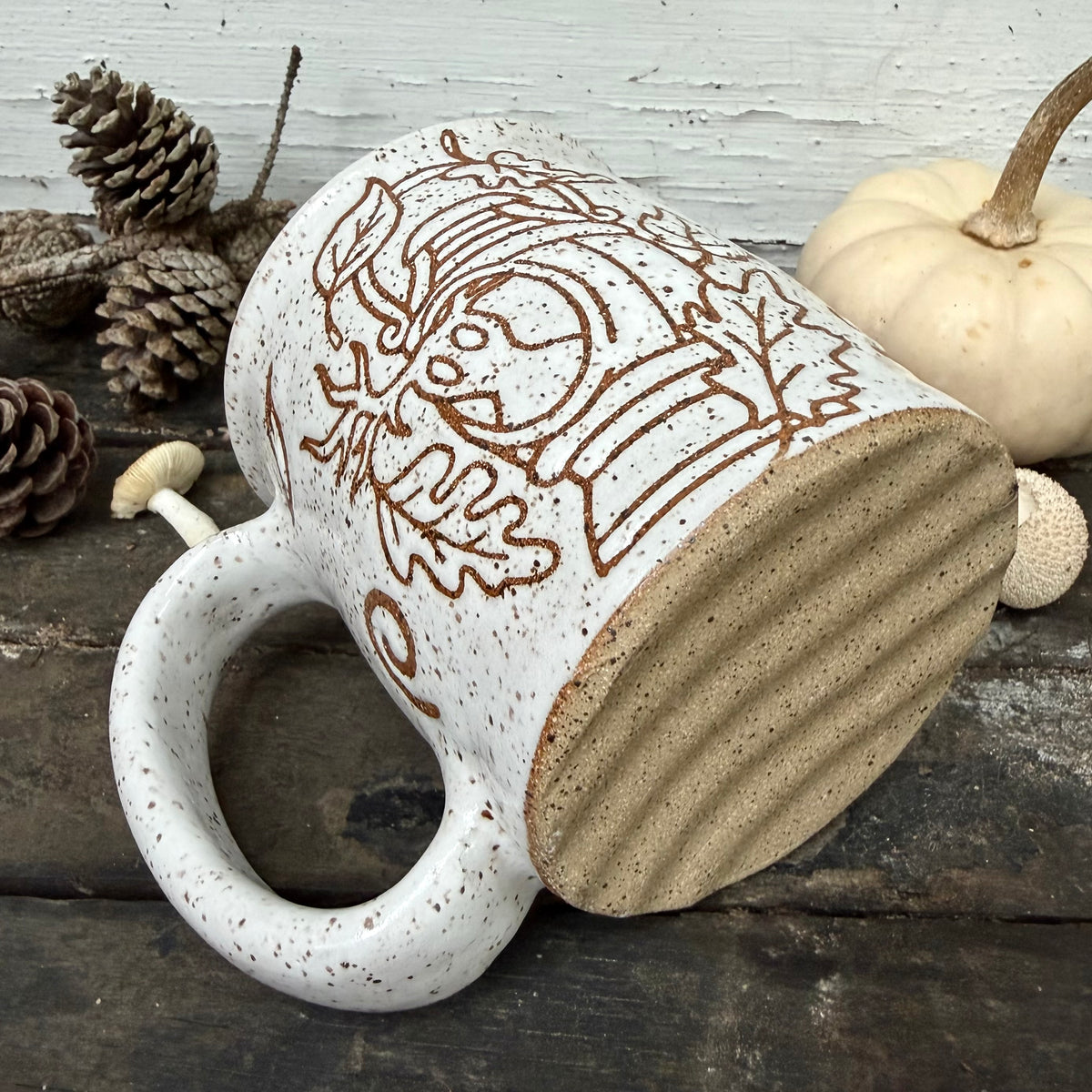 QBP x Bright Blue Tattoo Collab | The Beast's Lantern Mug