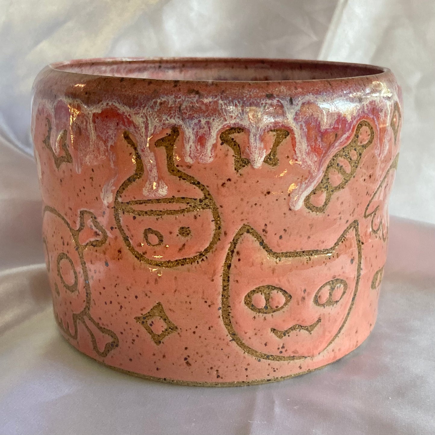 Spooky Cat Planter