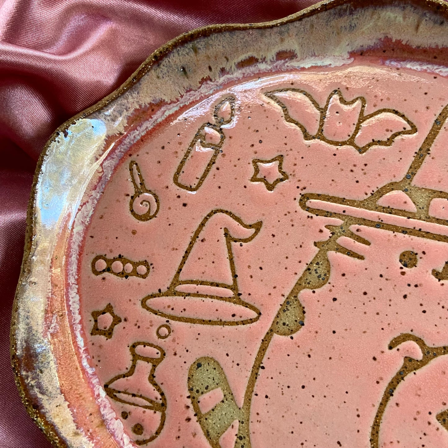 Medium Spooky Cat Trinket Dish