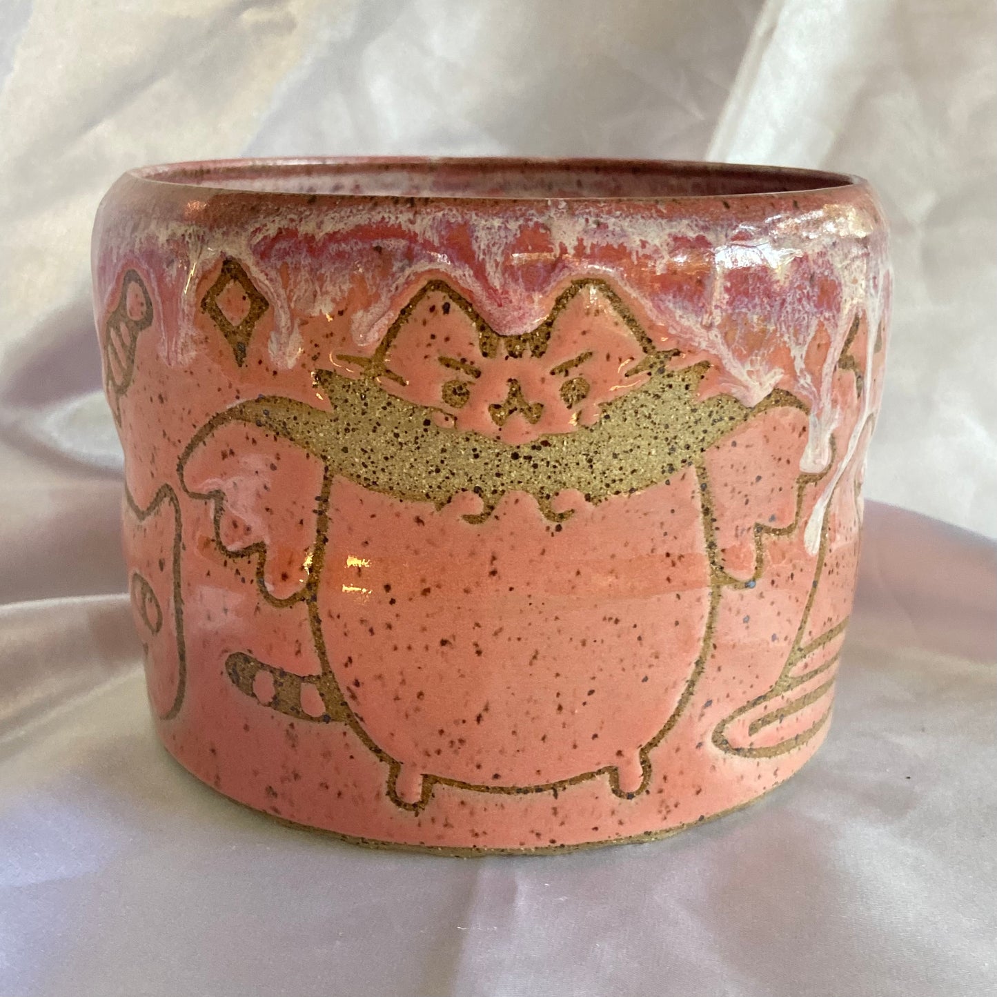 Spooky Cat Planter