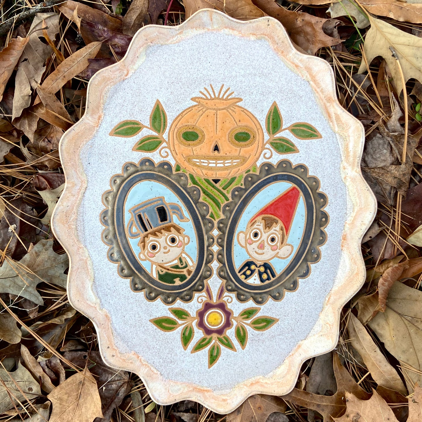 QBP x Bright Blue Tattoo Collab Serving Platter | heavily discounted