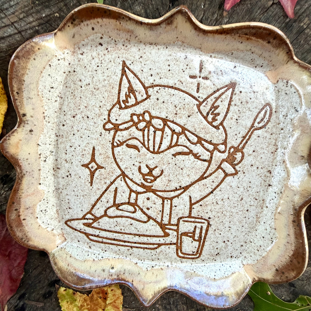 QBP x Bright Blue Tattoo Collab | Square Schoolchildren Trinket Dish