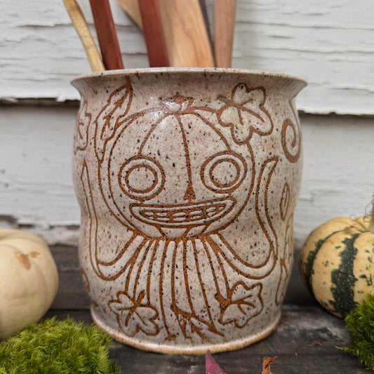 QBP x Bright Blue Tattoo Collab | Enoch Utensil Crock