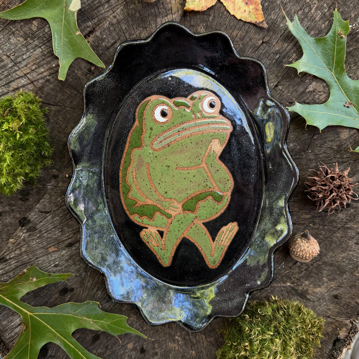 QBP x Bright Blue Tattoo Collab | Oval Frog Trinket Dish