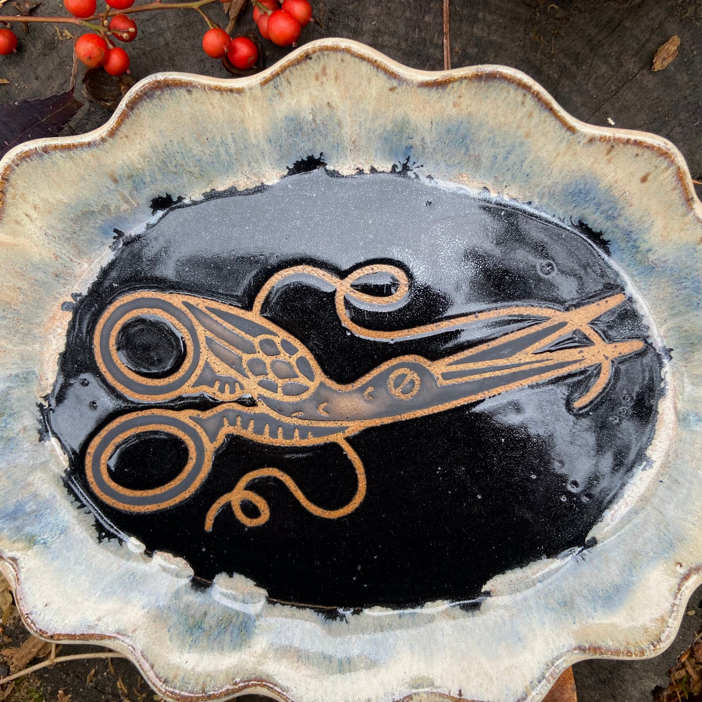 QBP x Bright Blue Tattoo Collab Trinket Dish