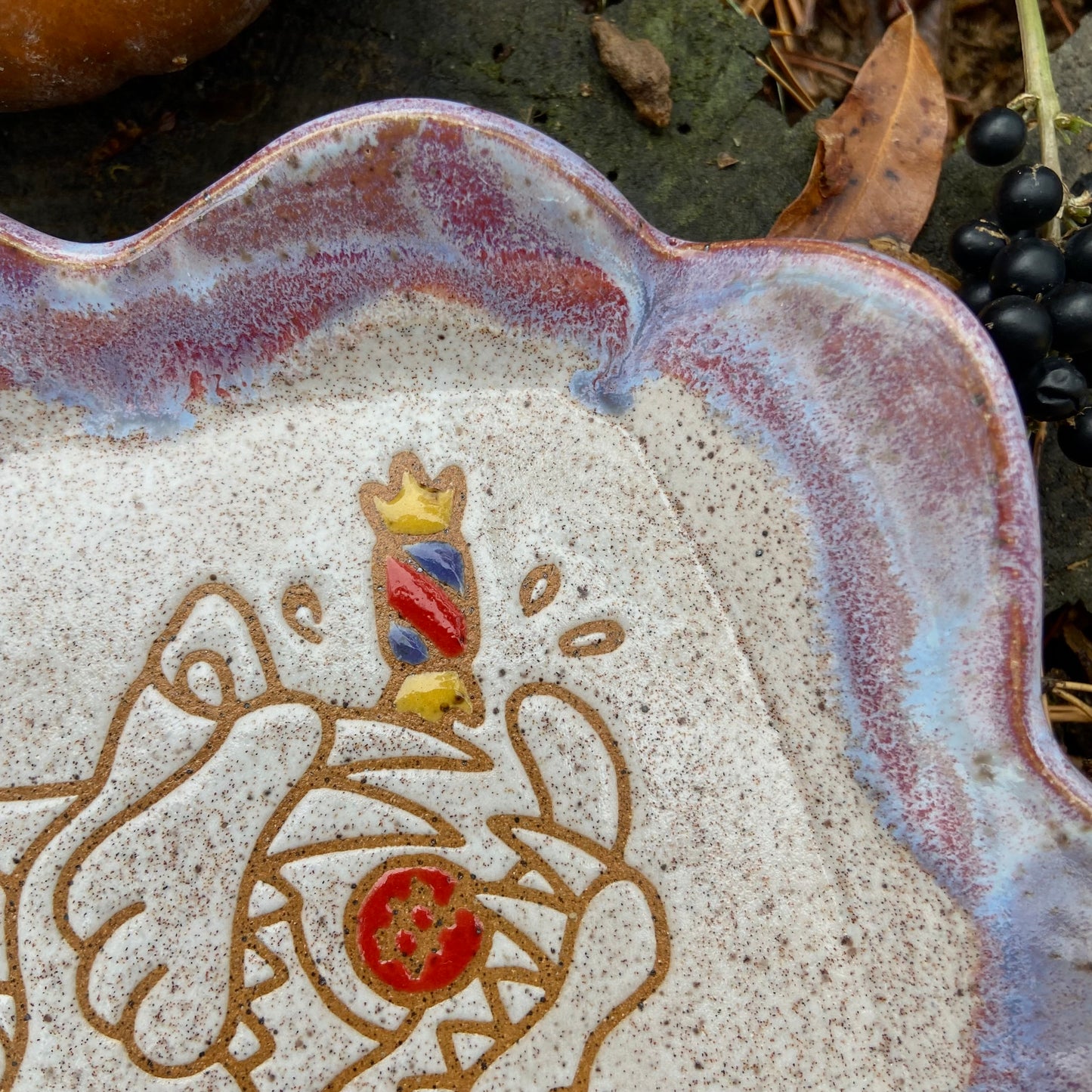 QBP x Bright Blue Tattoo Collab Trinket Dish