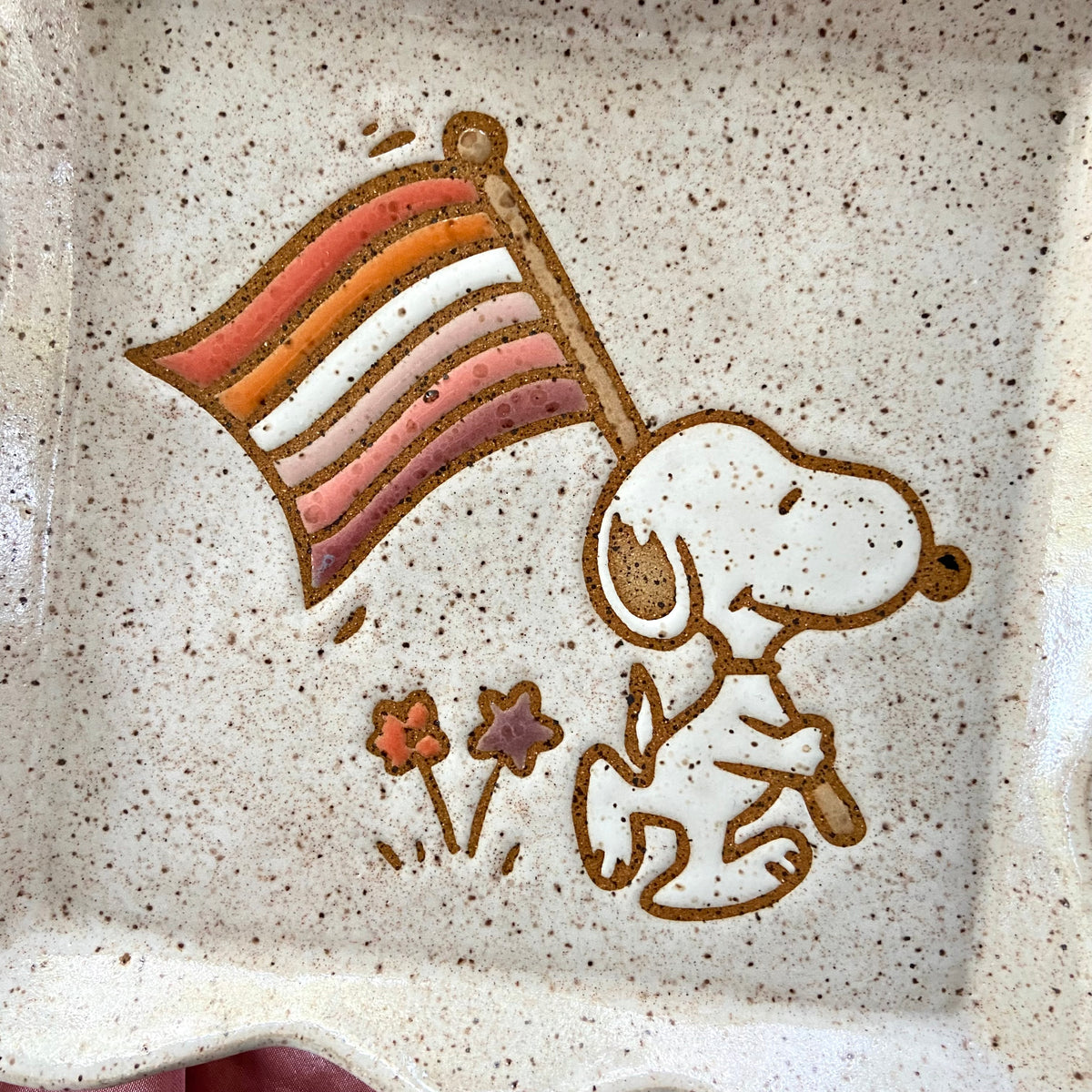 QBP x Hales Tattoos Collab | Medium Pride Snoopy Trinket Dishes
