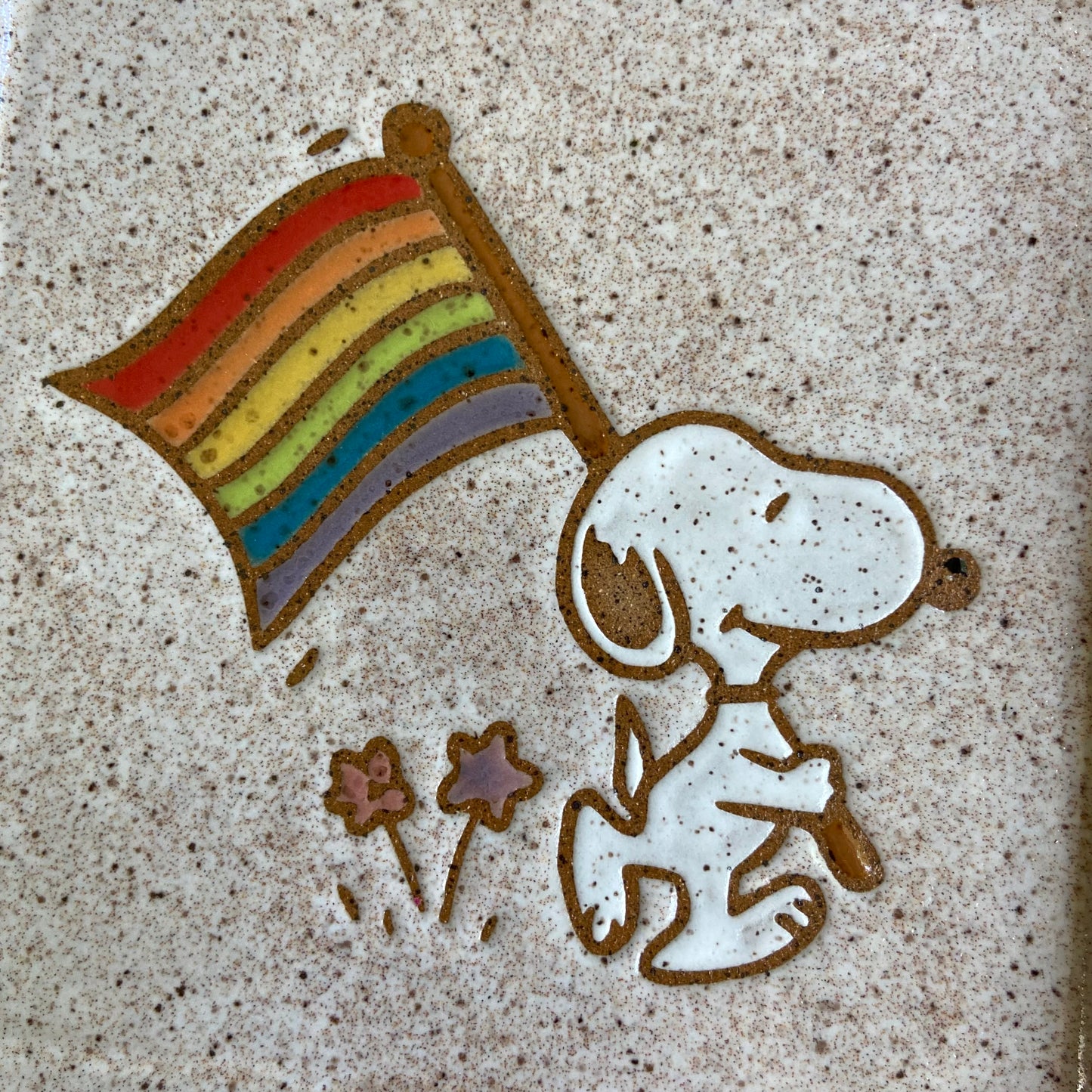 QBP x Hales Tattoos Collab | Pride Snoopy Trinket Dishes