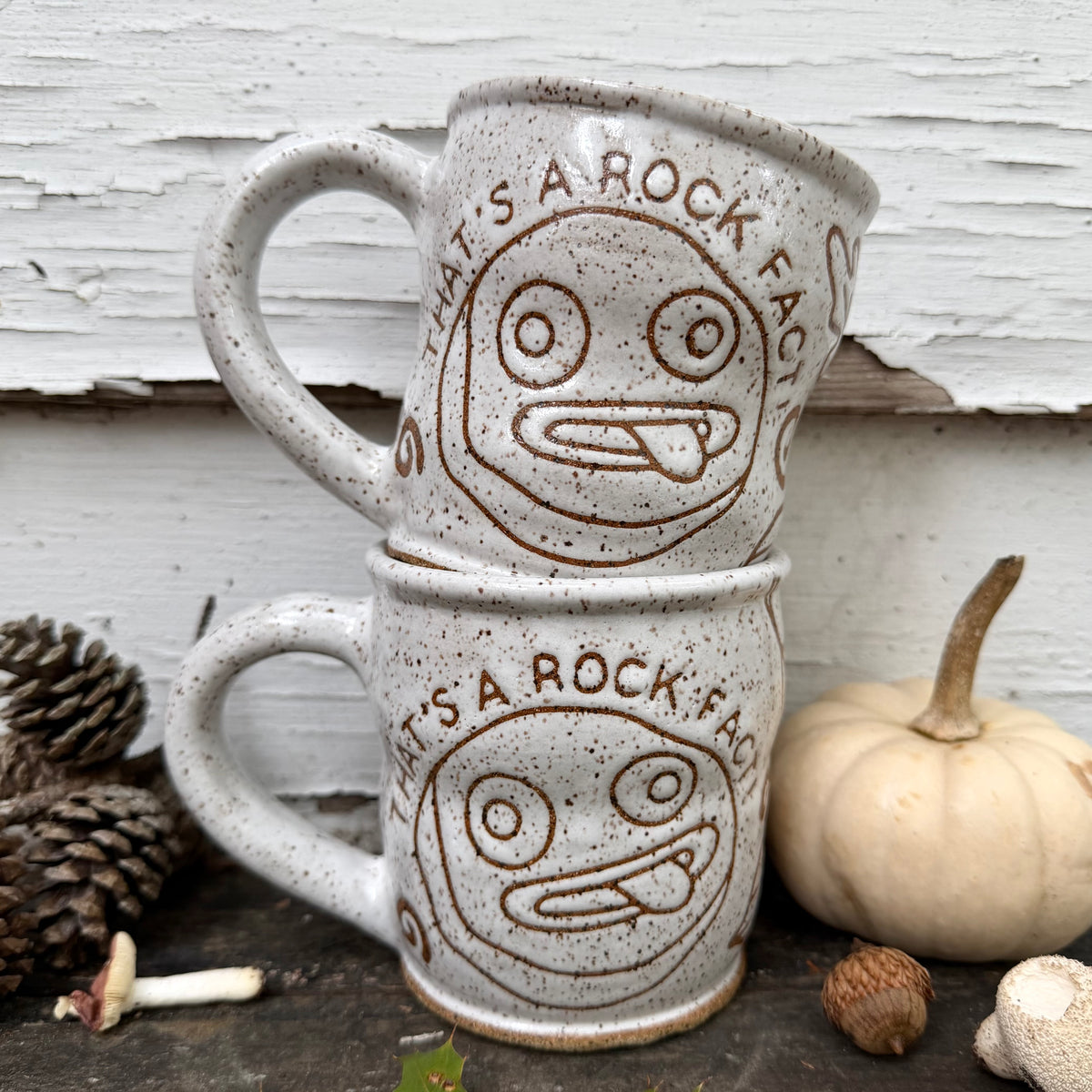 QBP x Bright Blue Tattoo Collab | Rock Fact Mug