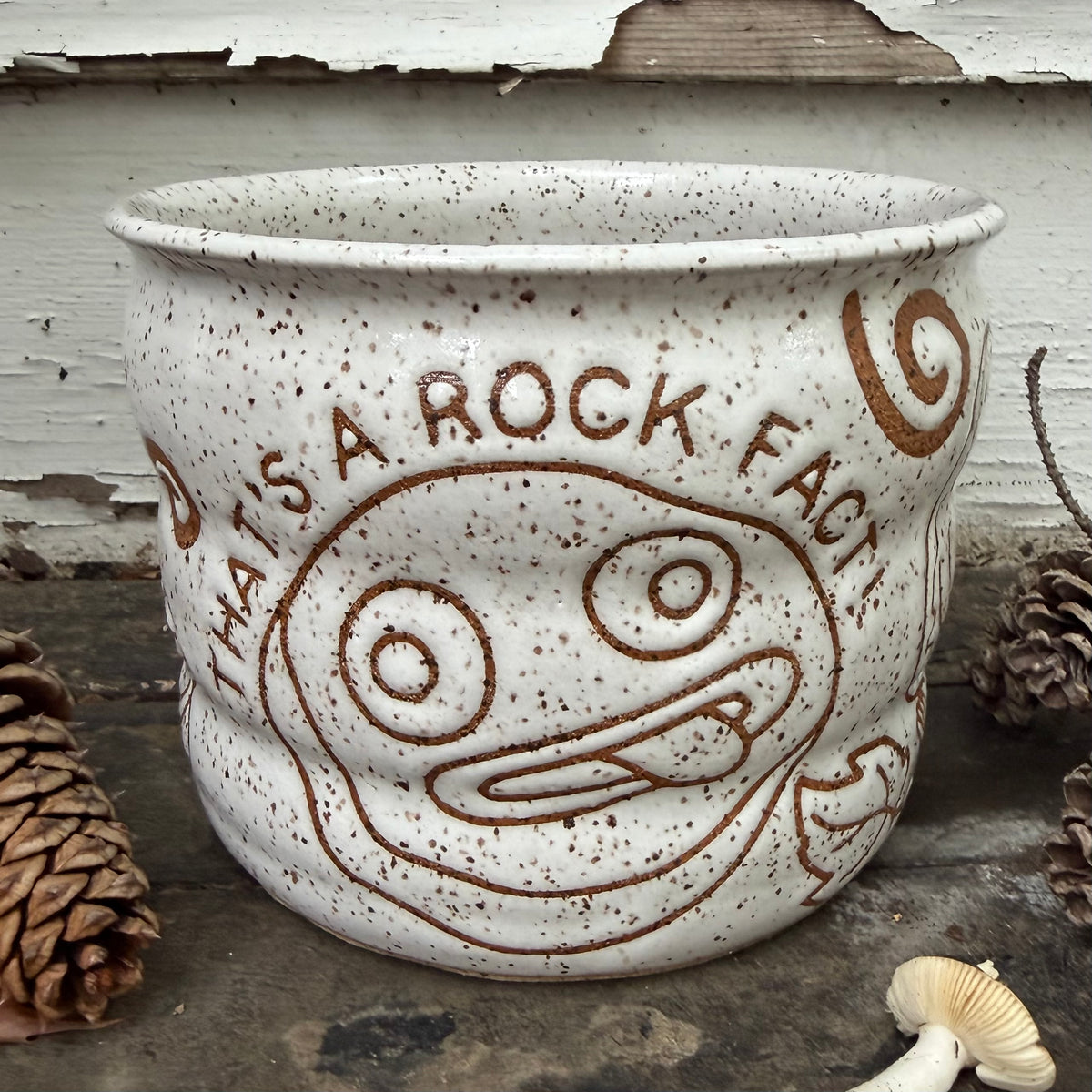 QBP x Bright Blue Tattoo Collab | Rock Fact Planter