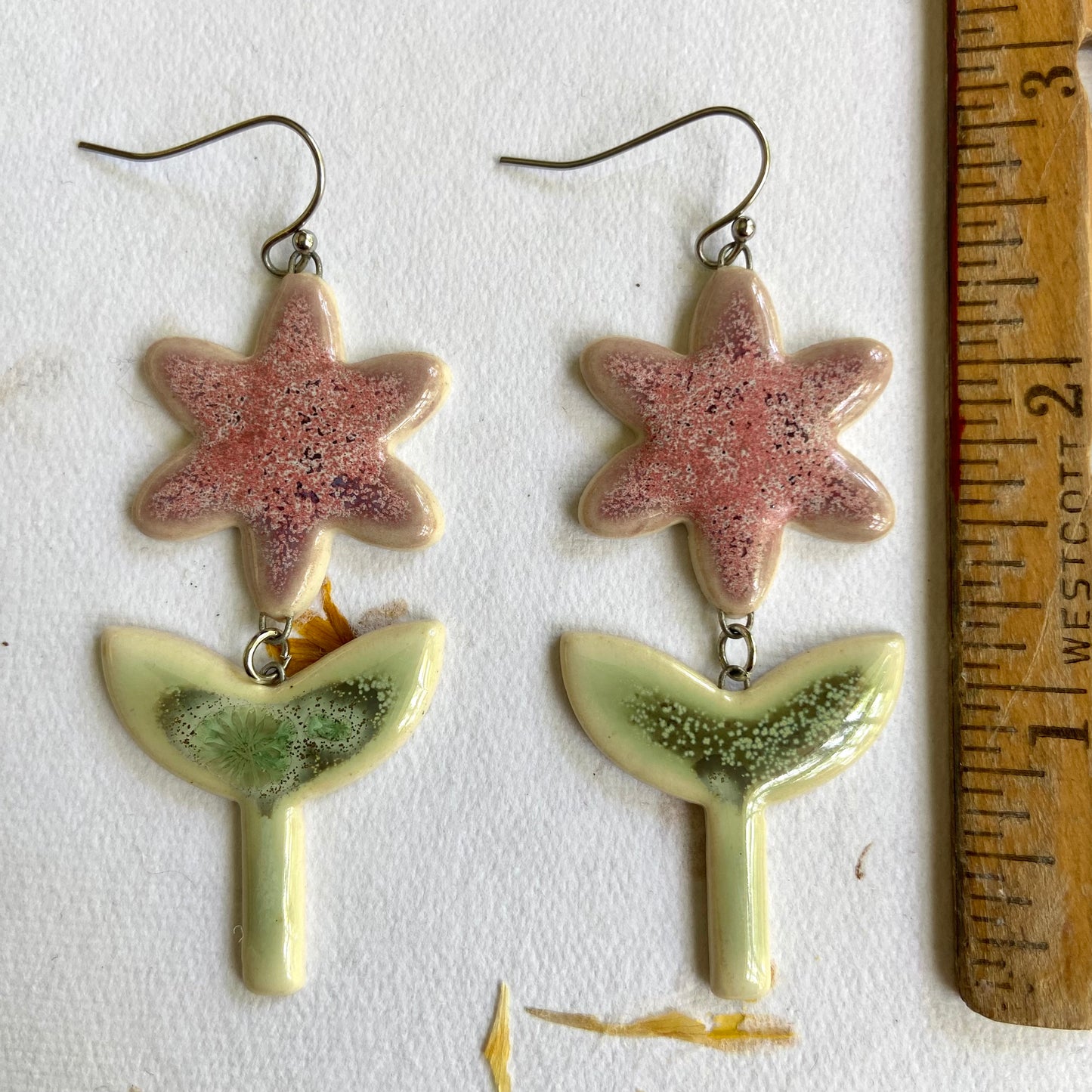 Tall Flower Earrings