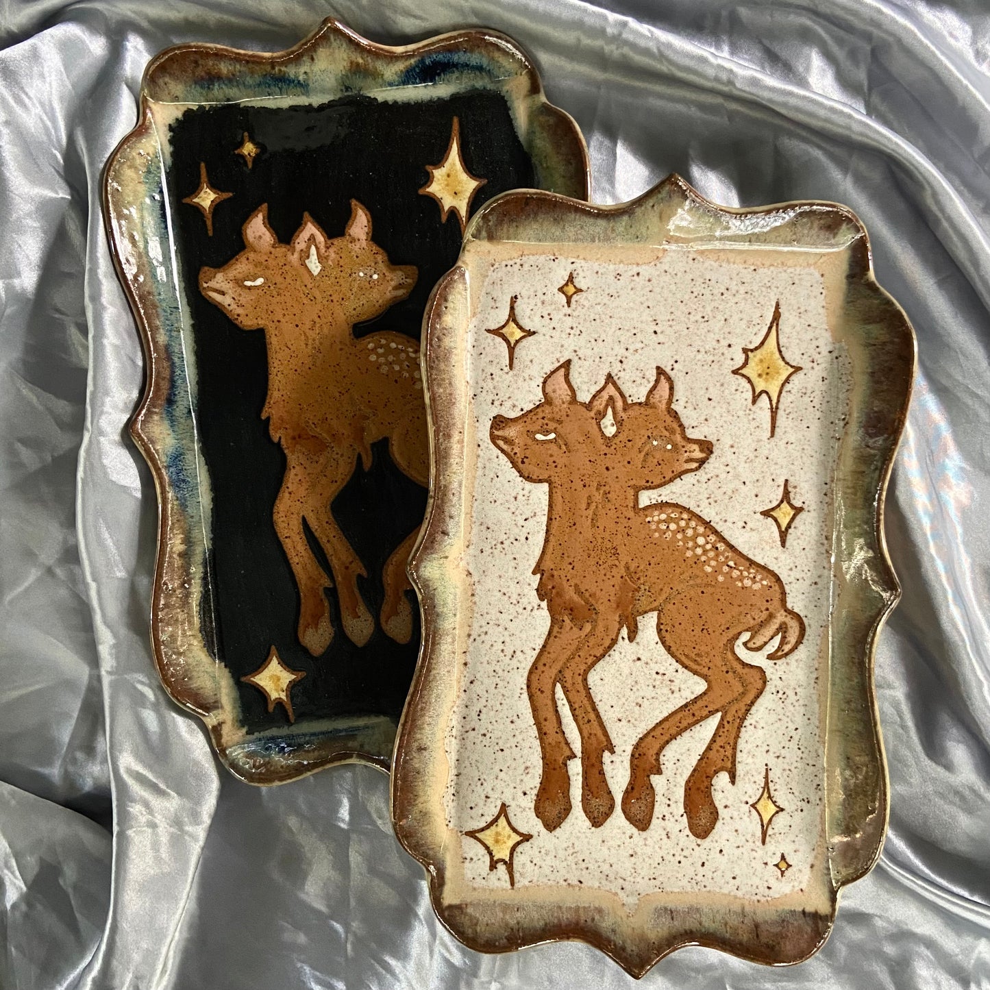 QBP x Rapid Eyes Collab | XL Two-Headed Fawn Trinket Dishes