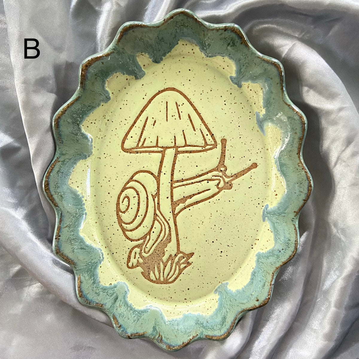 Small Mushroom Snail Trinket Dishes
