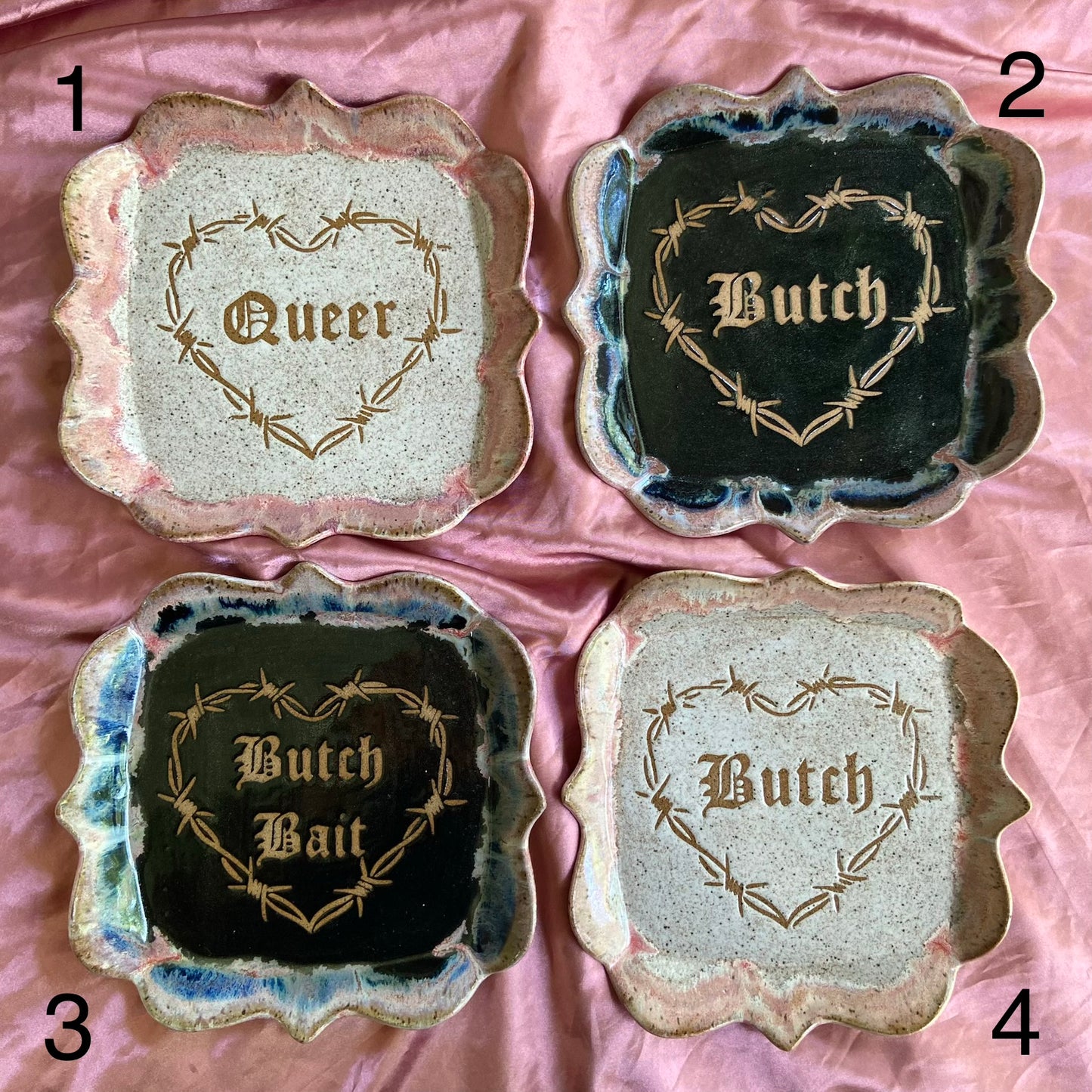 QBP x Hales Tattoos Collab | Pride Titles Trinket Dishes