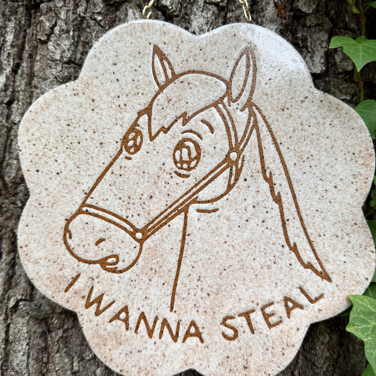 QBP x Bright Blue Tattoo Collab | I Wanna Steal Wall Hanger