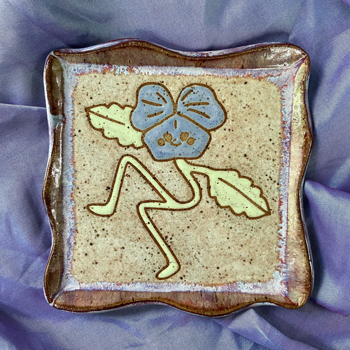 Medium Dancing Flower Trinket Dish
