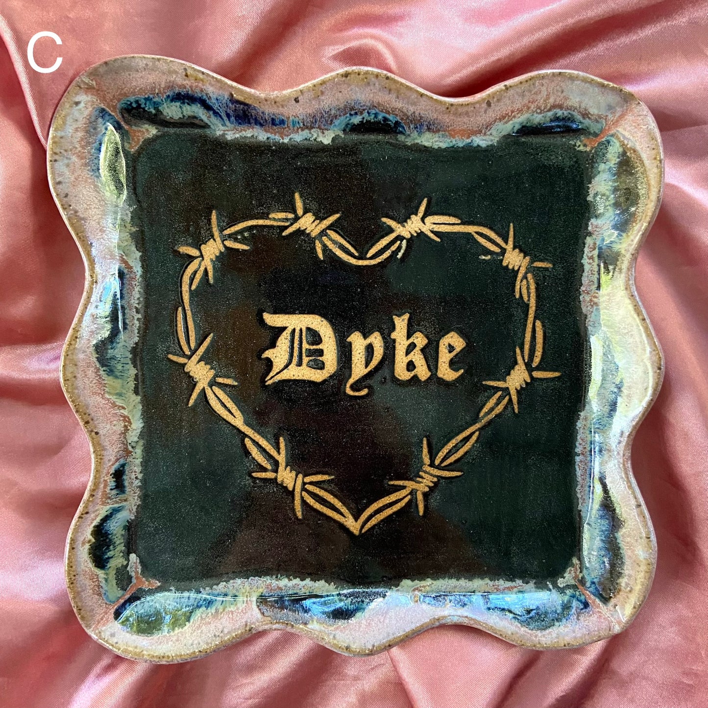 QBP x Hales Tattoos Collab | Medium Pride Titles Trinket Dishes