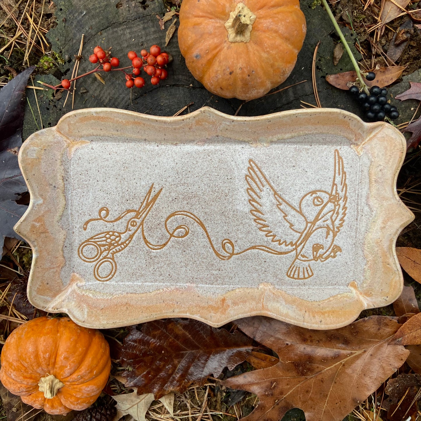 QBP x Bright Blue Tattoo Collab Trinket Dish | discounted