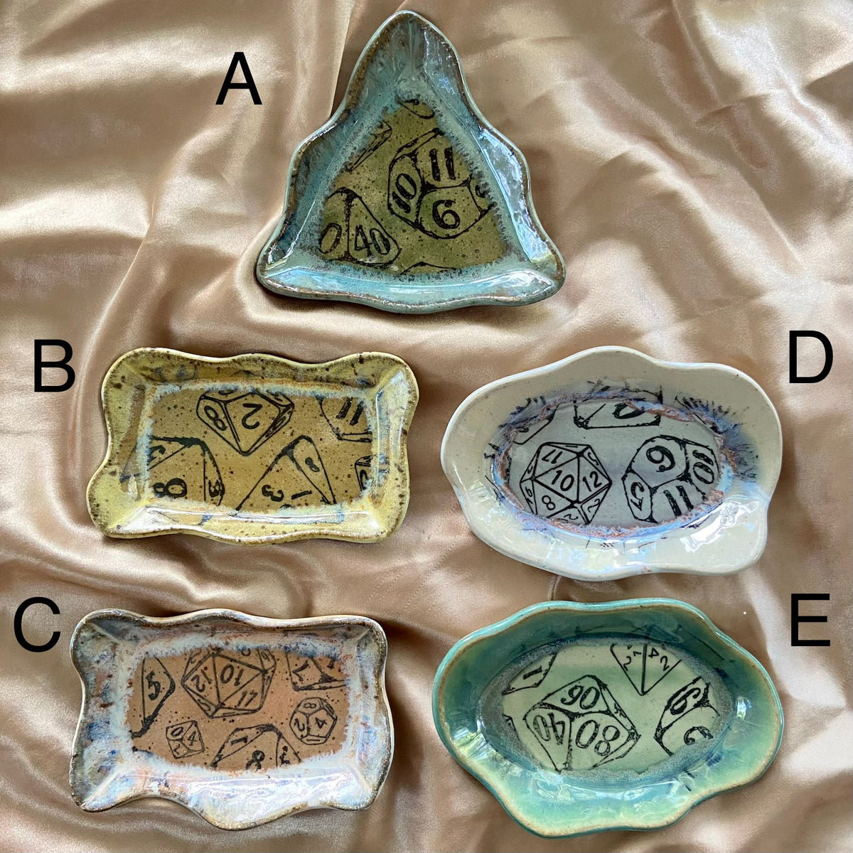 Mini D+D Dice Ring Dishes