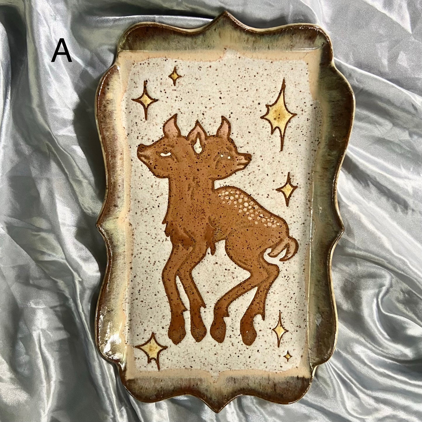 QBP x Rapid Eyes Collab | XL Two-Headed Fawn Trinket Dishes