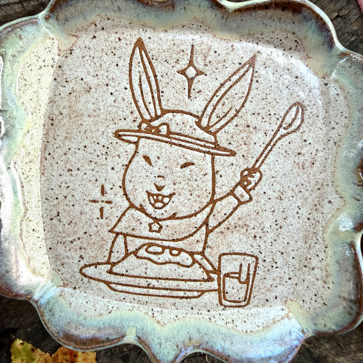 QBP x Bright Blue Tattoo Collab | Square Schoolchildren Trinket Dish