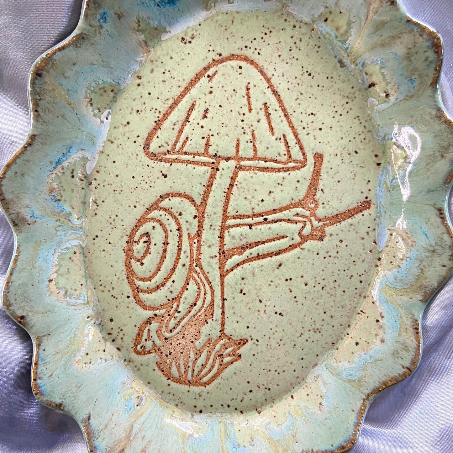 Small Mushroom Snail Trinket Dishes