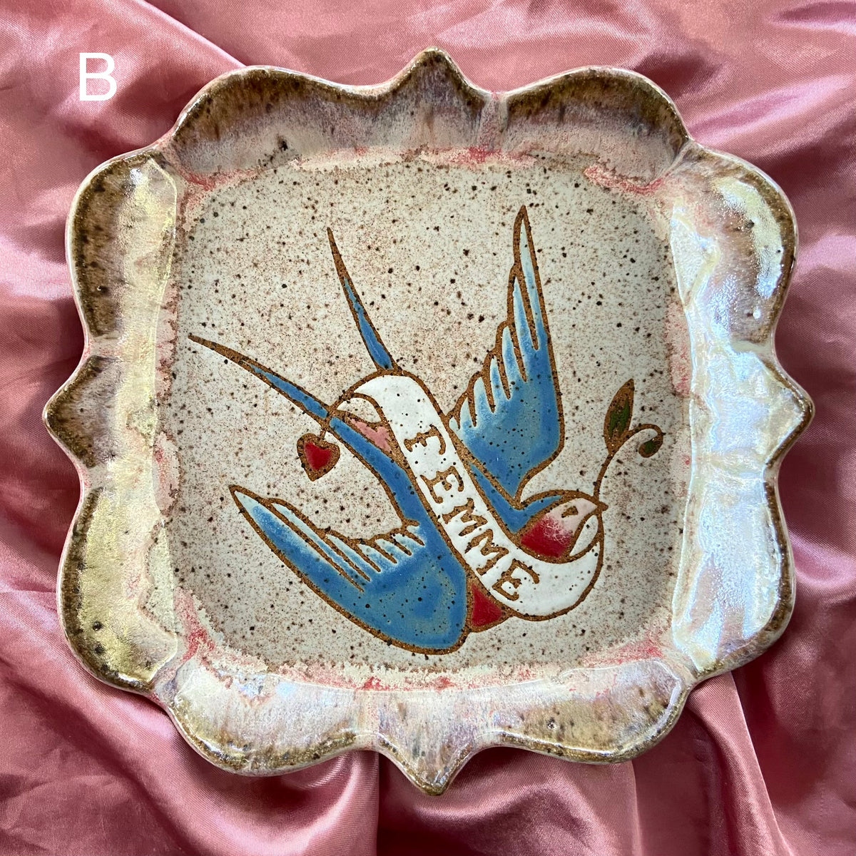 QBP x Hales Tattoos Collab | Medium Femme Trinket Dishes