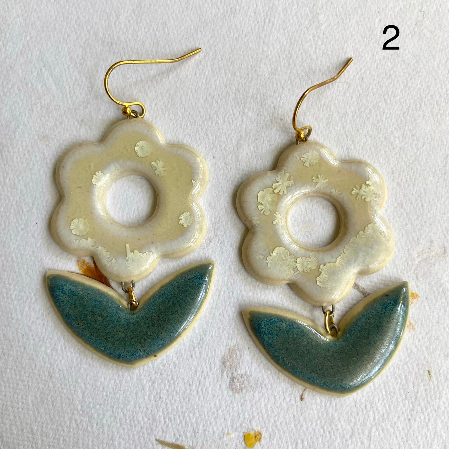 Short Flower Earrings