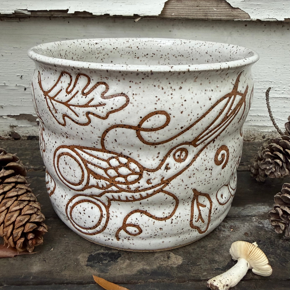 QBP x Bright Blue Tattoo Collab | Rock Fact Planter