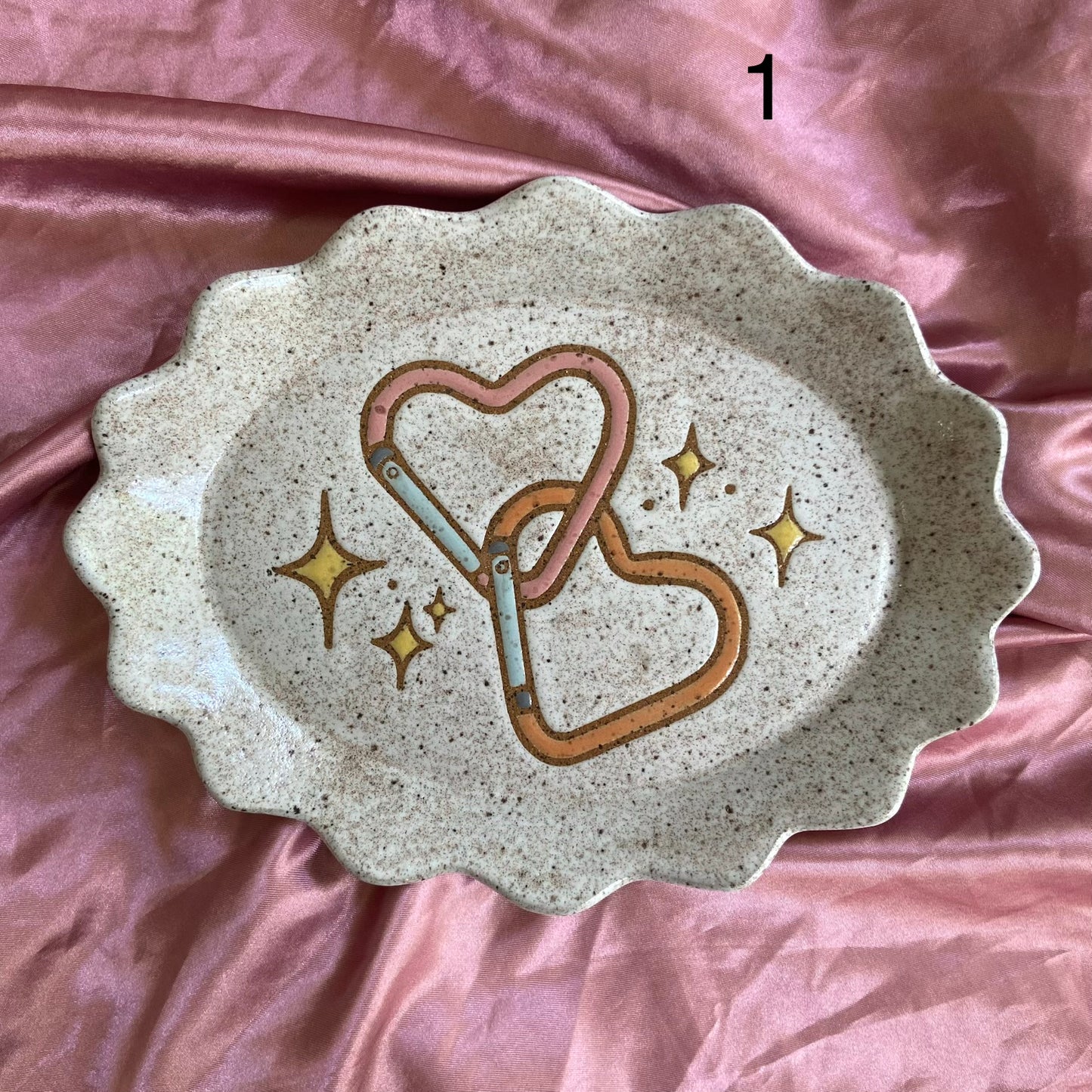 QBP x Hales Tattoos Collab | Heart Carabiners Trinket Dishes