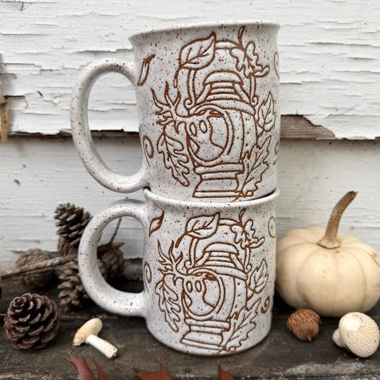 QBP x Bright Blue Tattoo Collab | The Beast's Lantern Mug