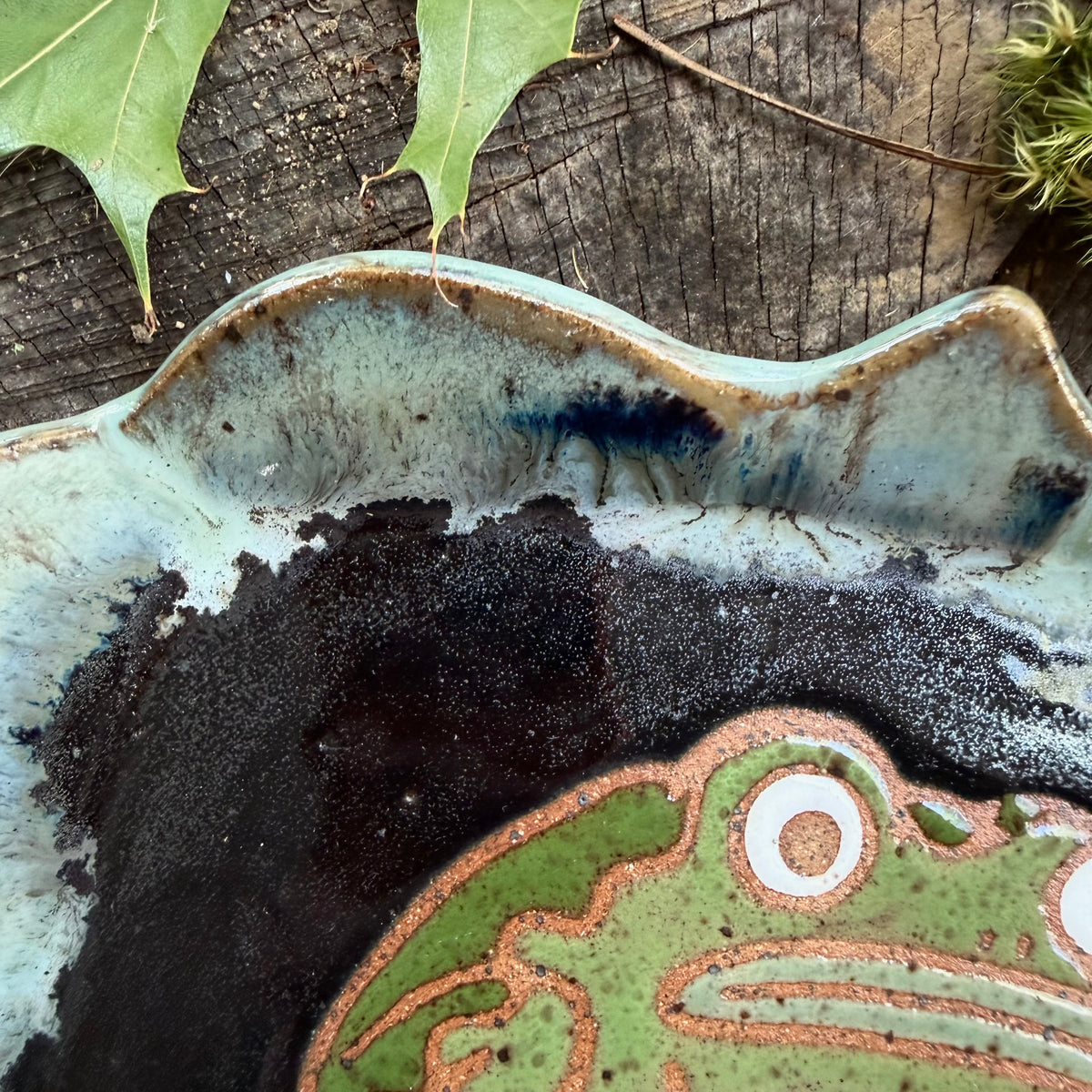 QBP x Bright Blue Tattoo Collab | Square Frog Trinket Dish