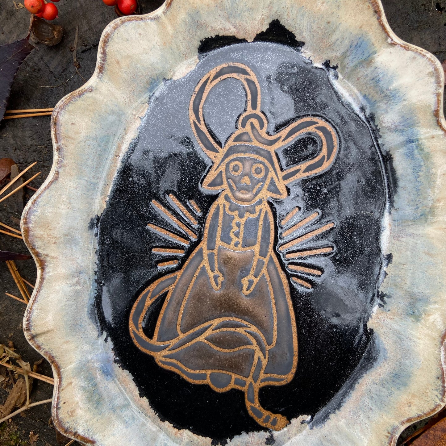 QBP x Bright Blue Tattoo Collab Trinket Dish