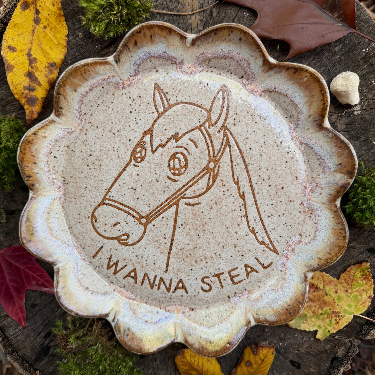 QBP x Bright Blue Tattoo Collab | I Wanna Steal Trinket Dish