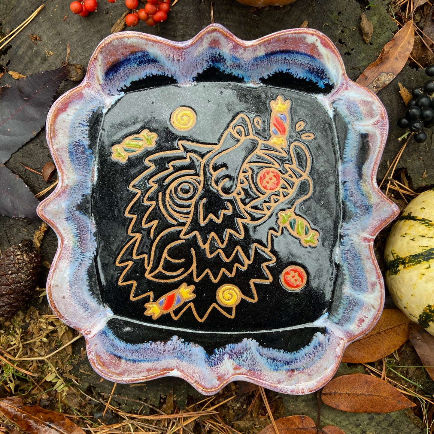 QBP x Bright Blue Tattoo Collab Trinket Dish | discounted