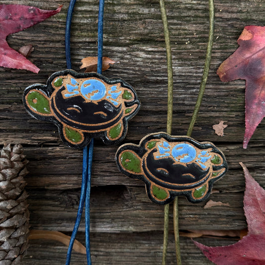 QBP x Bright Blue Tattoo Collab | Burgled Turts Bolo Tie
