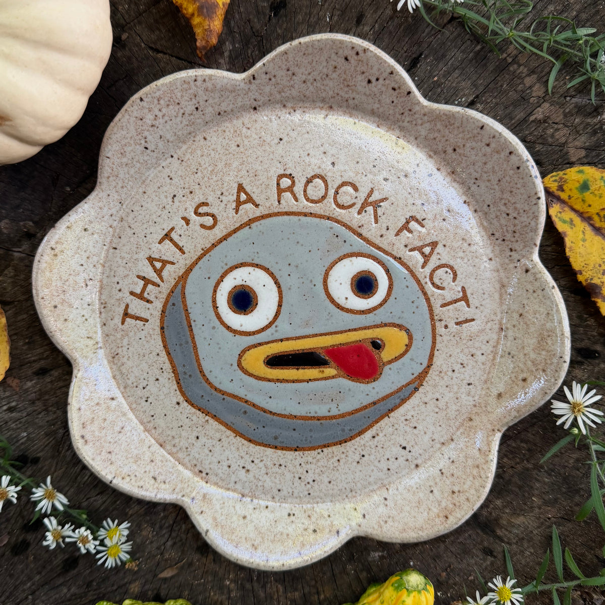 QBP x Bright Blue Tattoo Collab | Rock Fact Trinket Dish