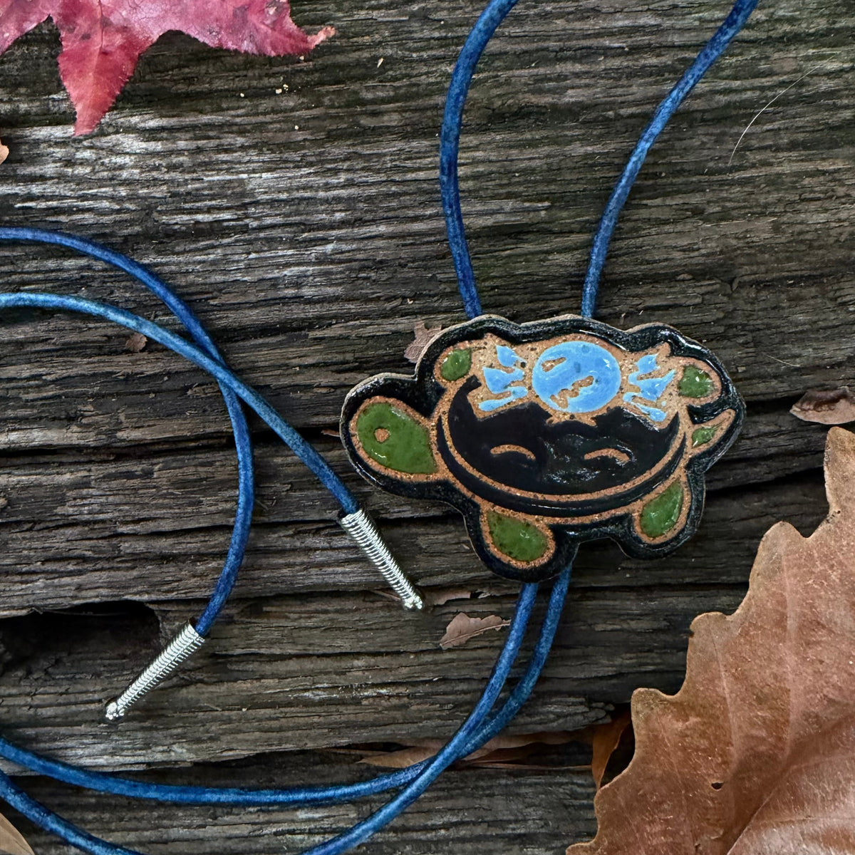QBP x Bright Blue Tattoo Collab | Burgled Turts Bolo Tie