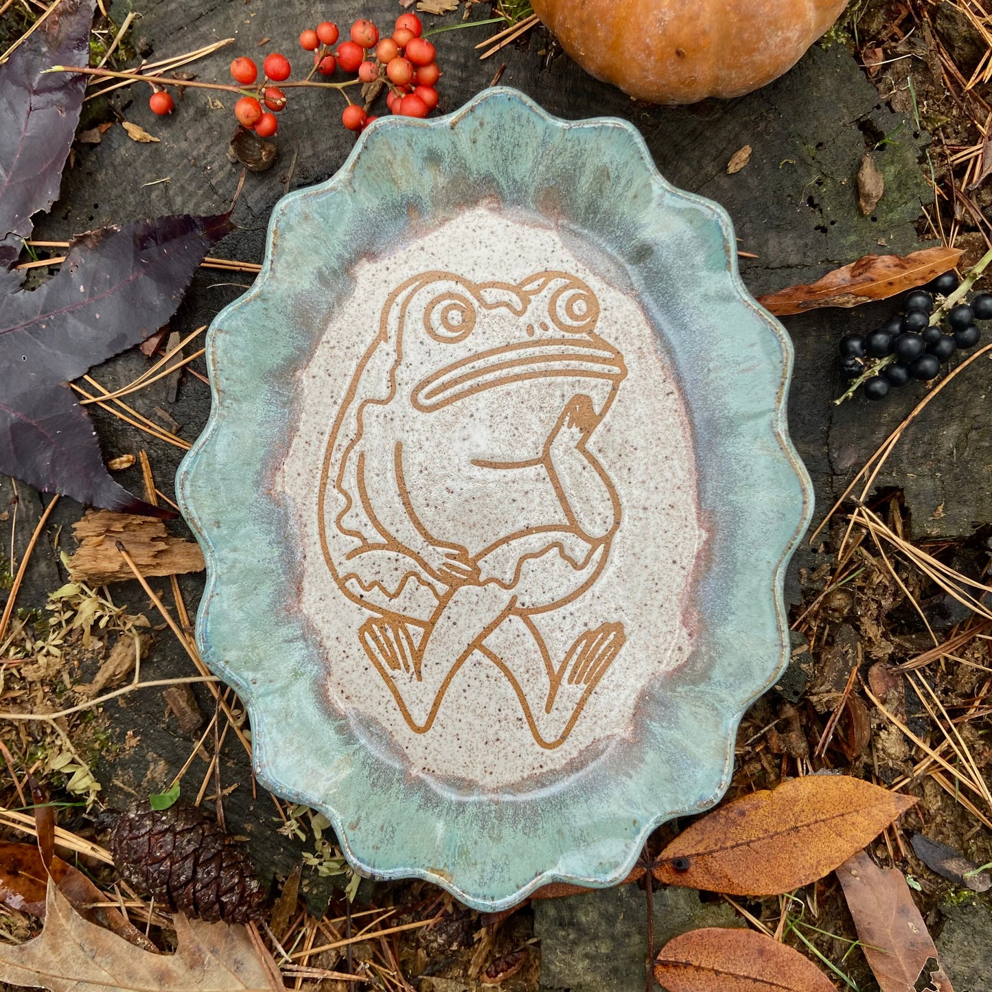 QBP x Bright Blue Tattoo Collab Trinket Dish