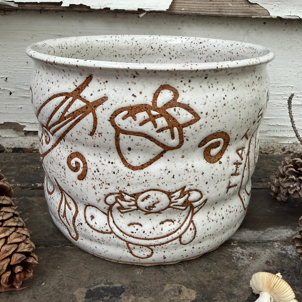 QBP x Bright Blue Tattoo Collab | Rock Fact Planter