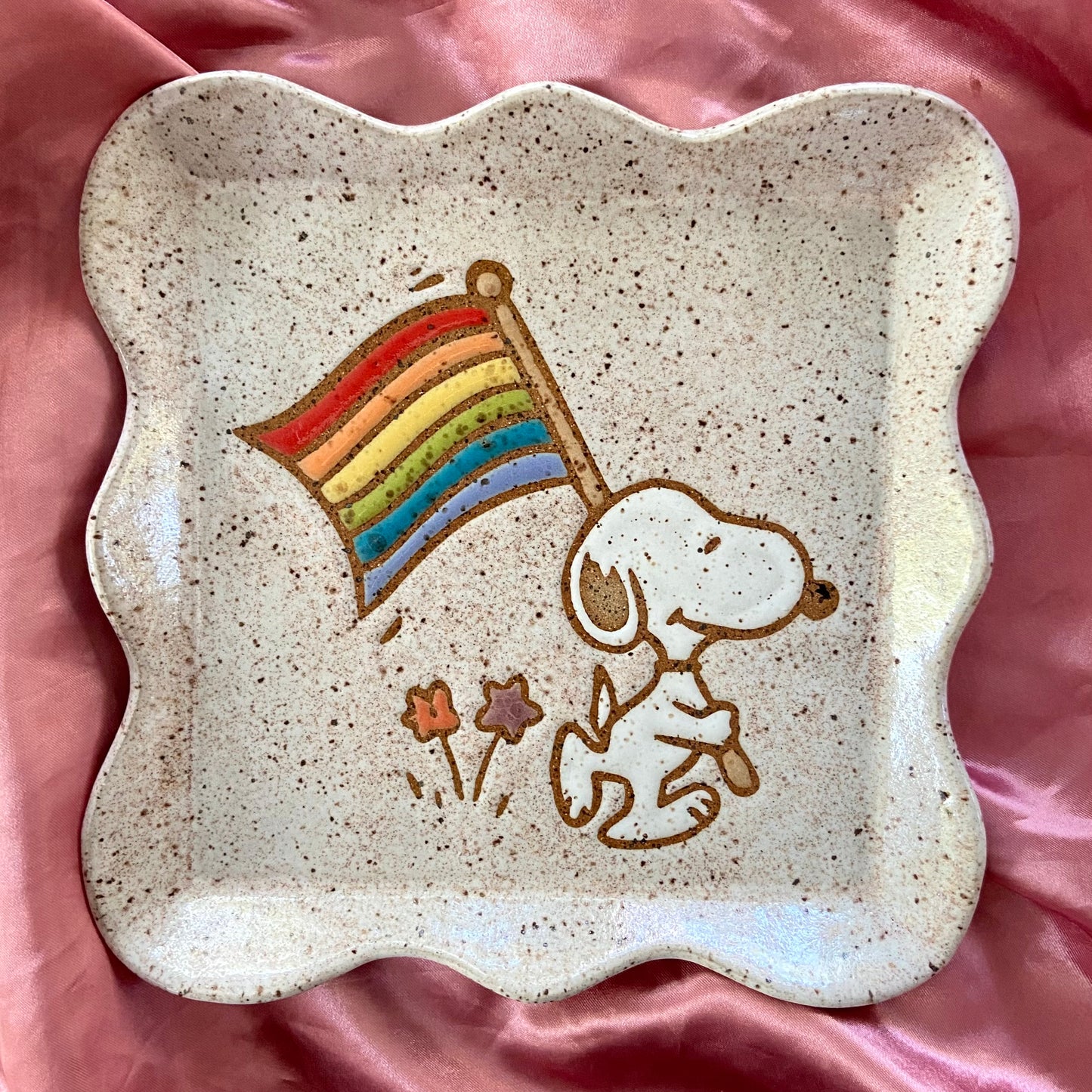 QBP x Hales Tattoos Collab | Medium Pride Snoopy Trinket Dishes