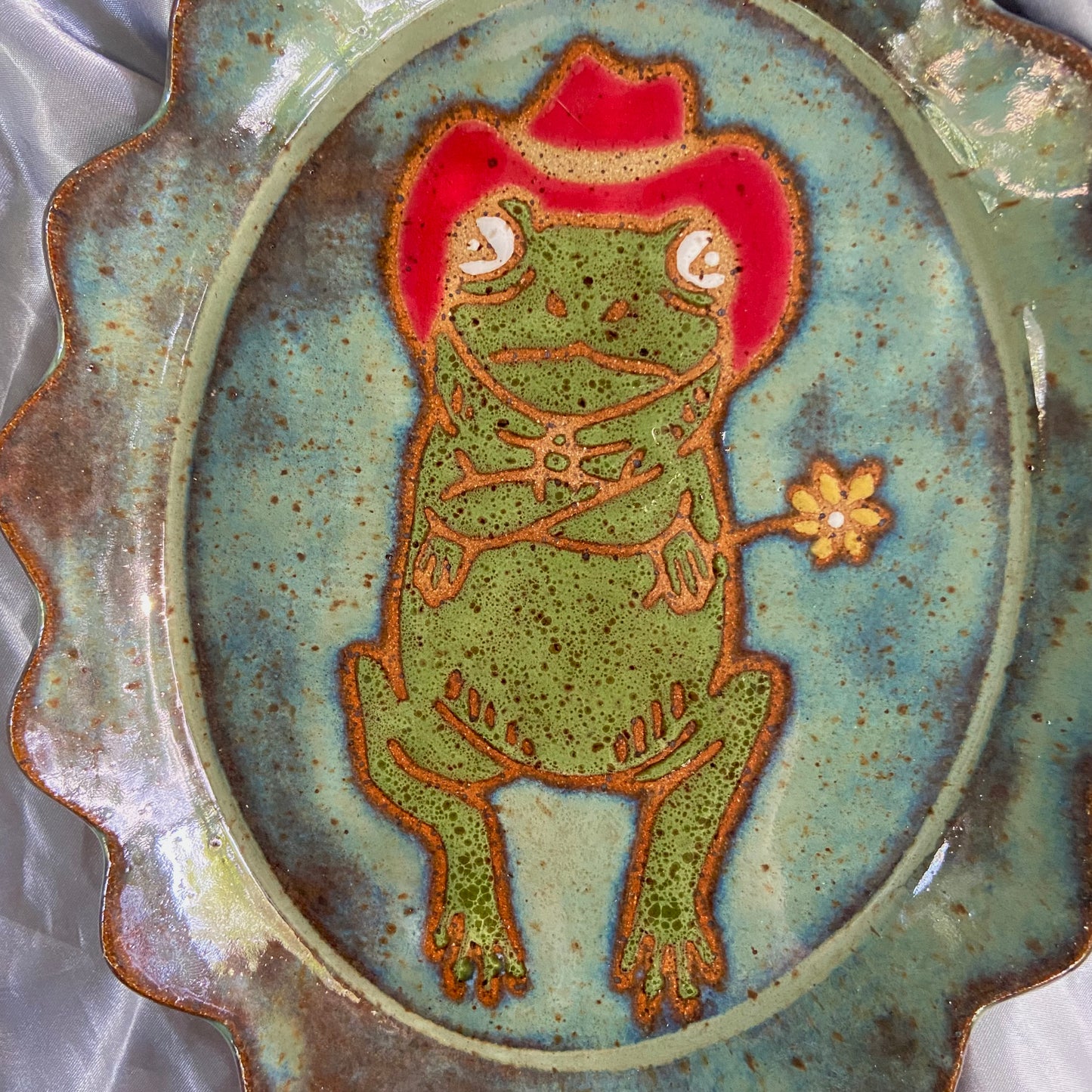 QBP x Rapid Eyes Collab | Large Froggy Cowpoke Trinket Dishes