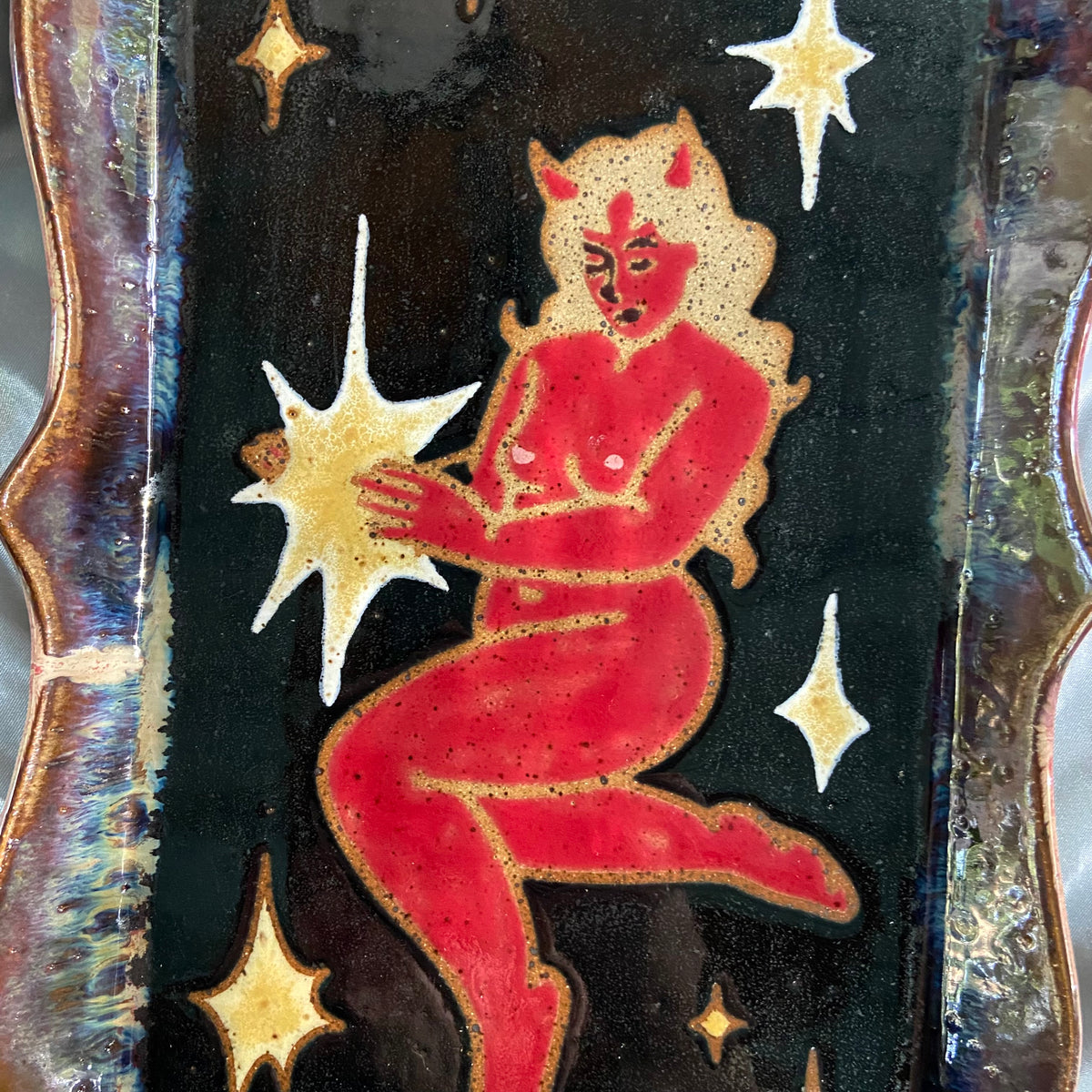 QBP x Rapid Eyes Collab | XL Demon Woman Trinket Dish