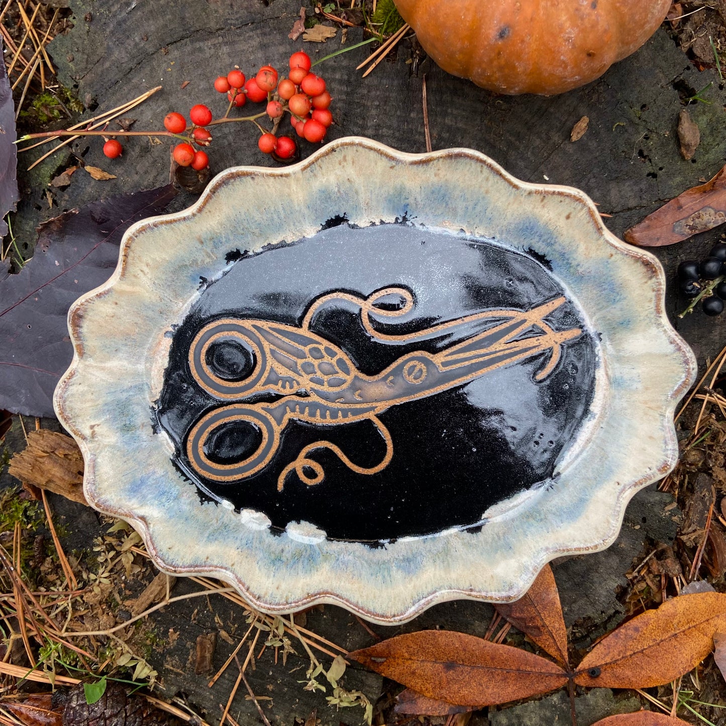 QBP x Bright Blue Tattoo Collab Trinket Dish