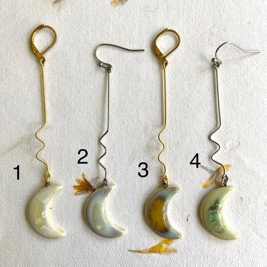 Moon Drop Earrings