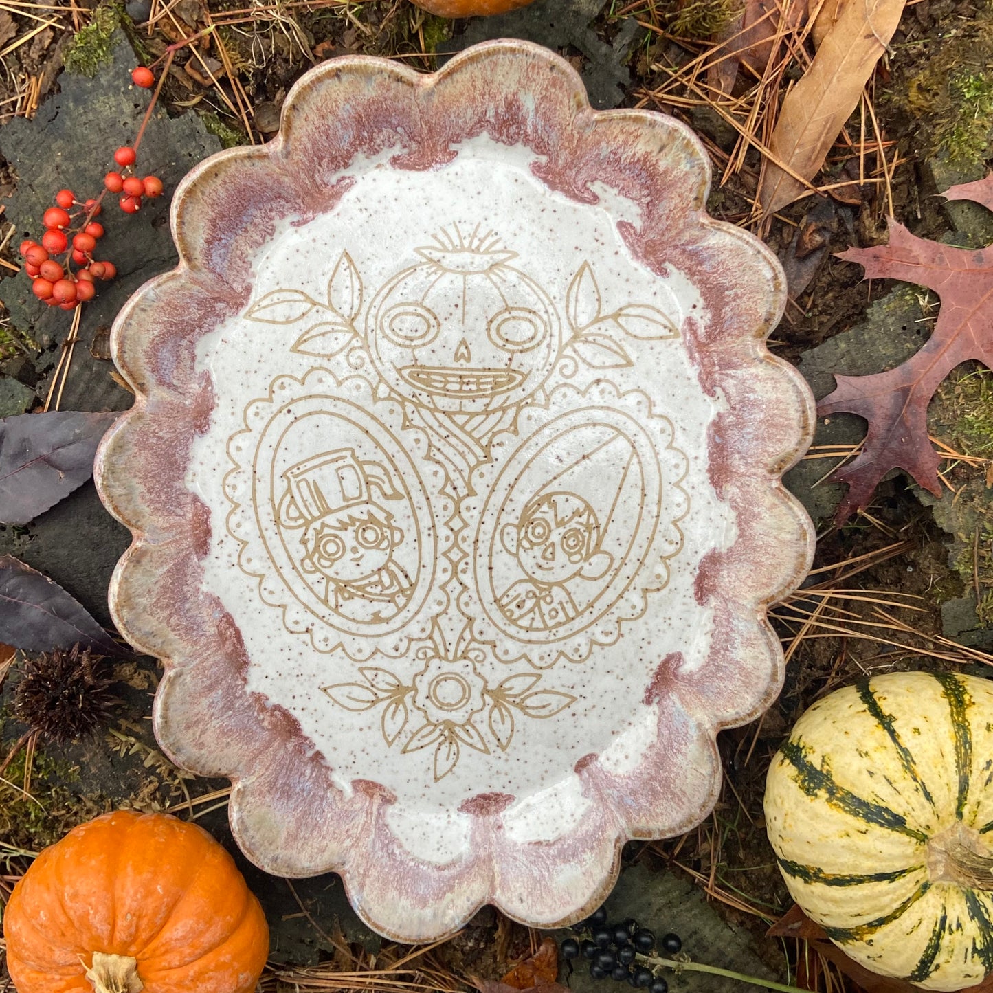 QBP x Bright Blue Tattoo Collab Serving Platter