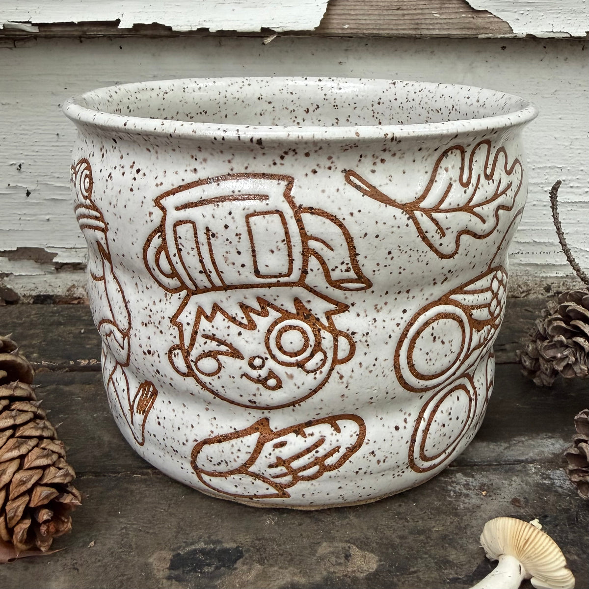 QBP x Bright Blue Tattoo Collab | Rock Fact Planter