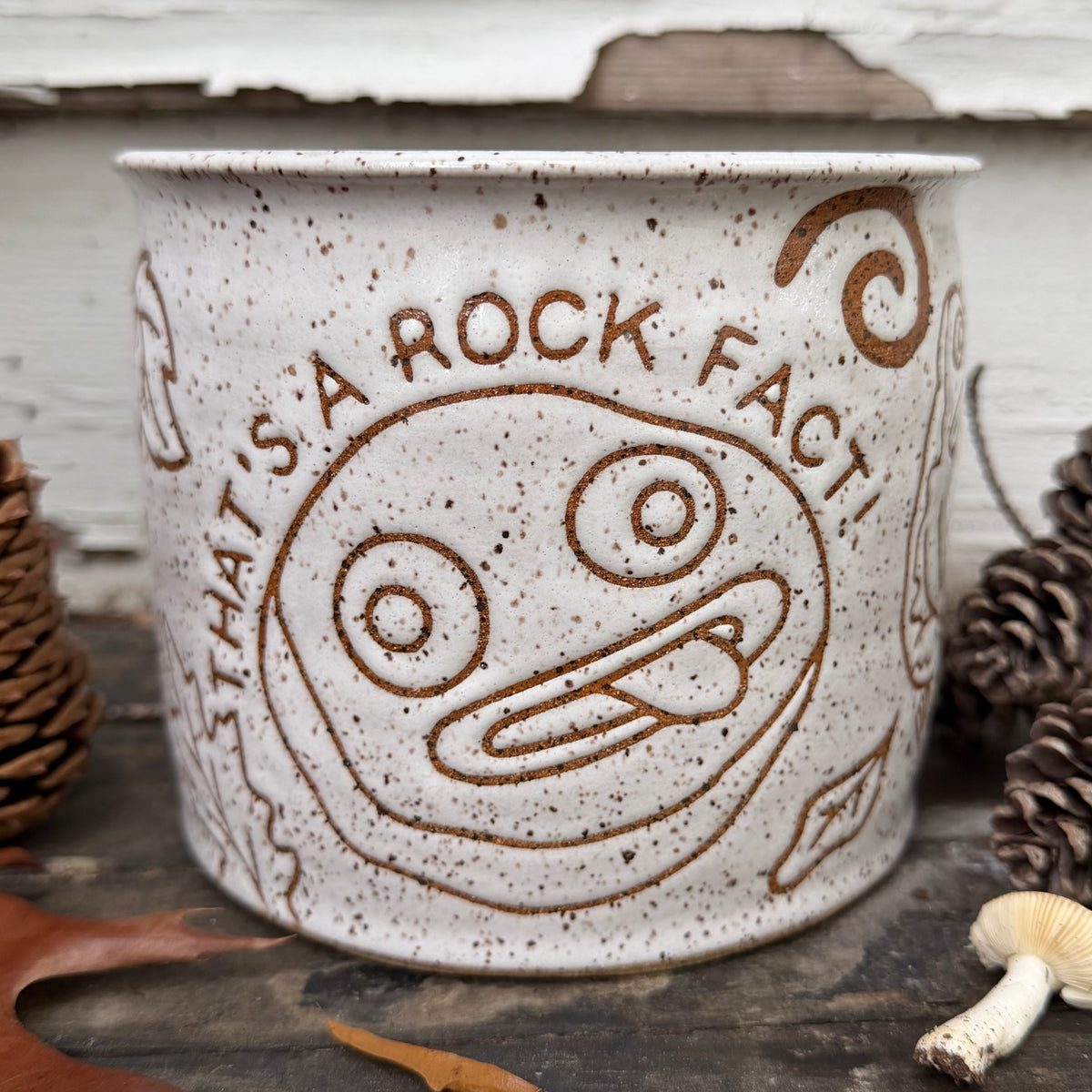 QBP x Bright Blue Tattoo Collab | Rock Fact Planter