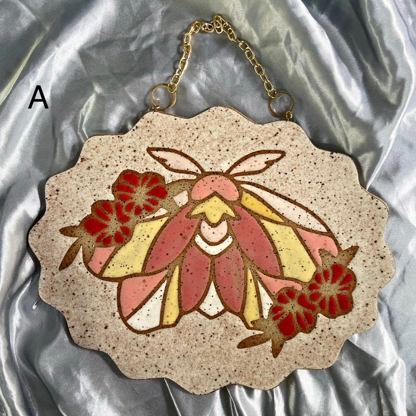 Rosy Maple Moth Wall Hangers