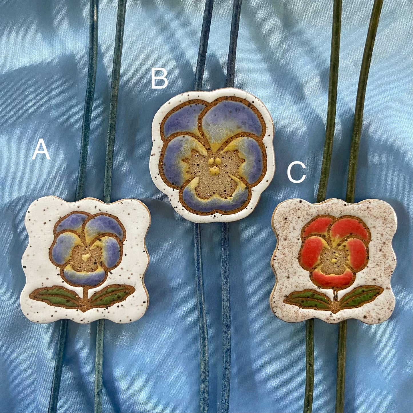 Pansy Bolo Ties